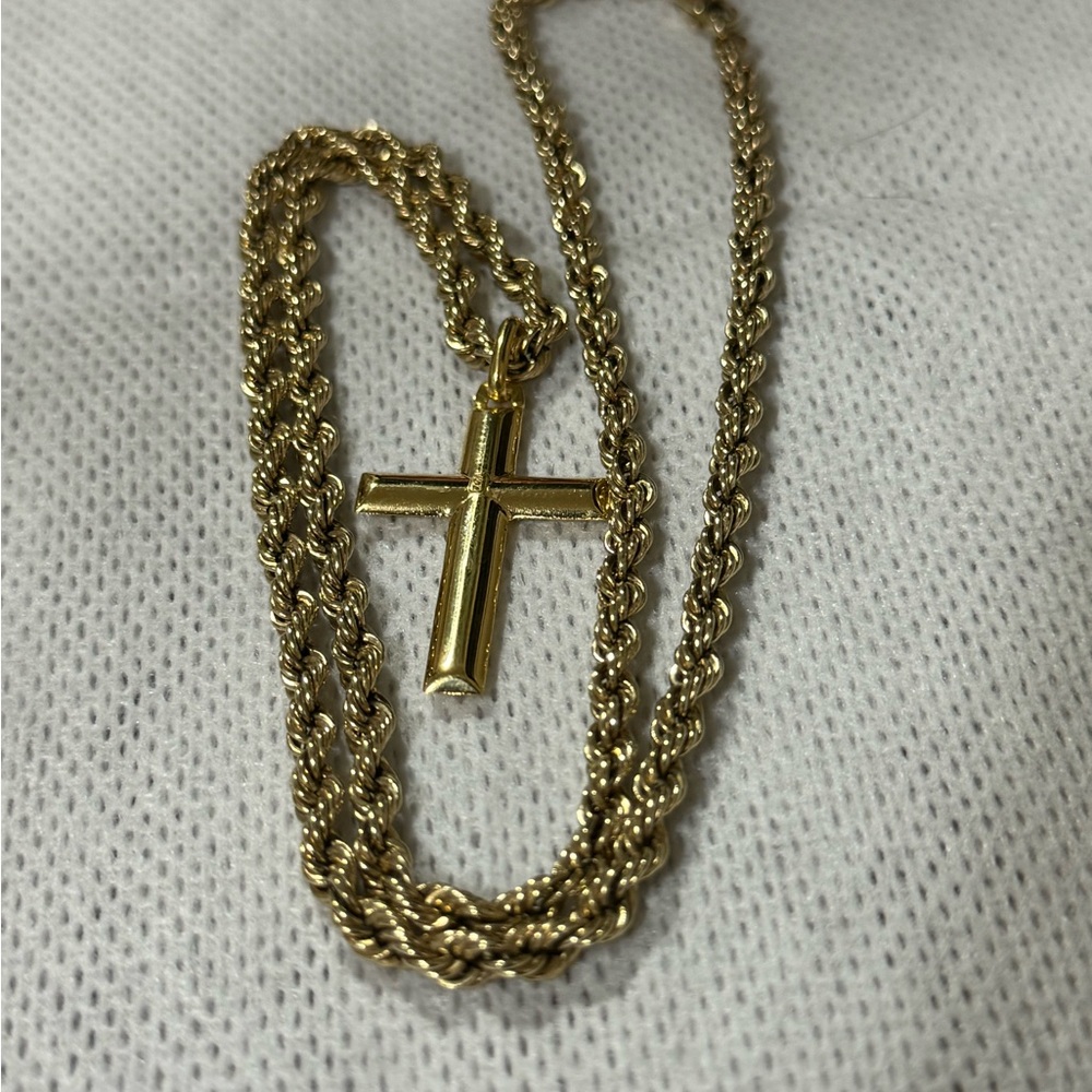 Rope and cross combo 10k gold